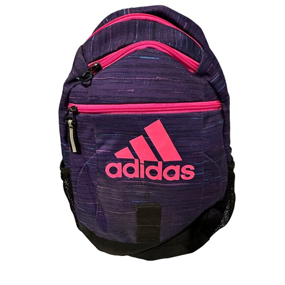 Adidas Legend X purple pink multi compartment backpack school hikes travel - Picture 1 of 12